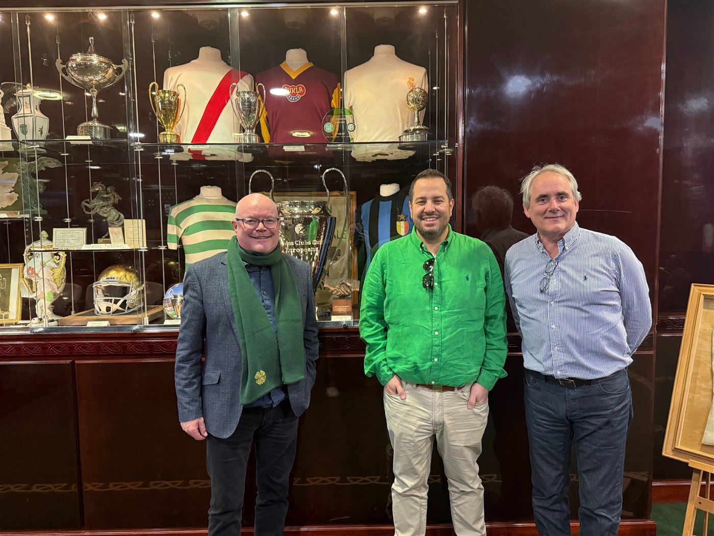 An Gael Founders at Parkhead Trophy room, 19 March 2026
