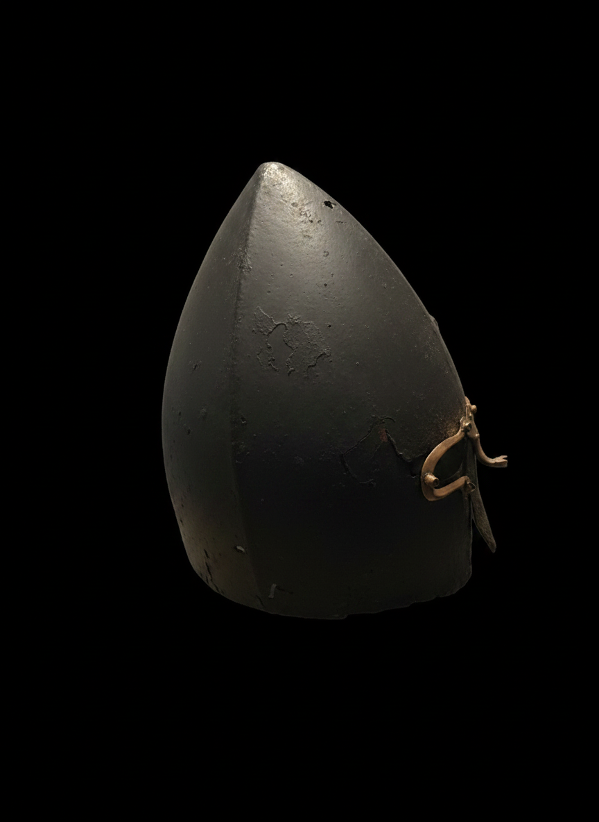 Artist impression of the Lough Henney Helmet — side view